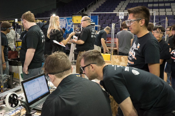 Globe TigeRobotics at Arizona West regional competition.